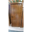 Puerta exterior madera maciza 