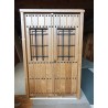 Puerta madera maciza
