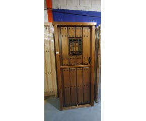 Puerta exterior madera maciza 