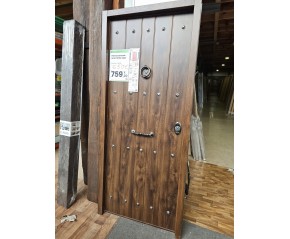 Puerta nogal acorazada