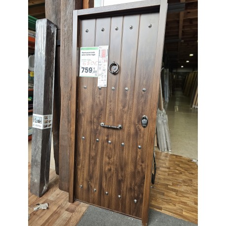 Puerta nogal acorazada