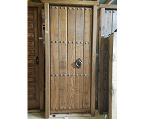 Puerta nogal acorazada