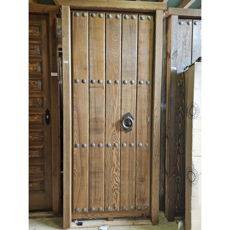 Puerta nogal acorazada