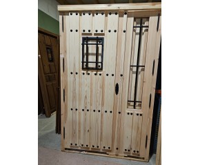 Puerta nogal acorazada